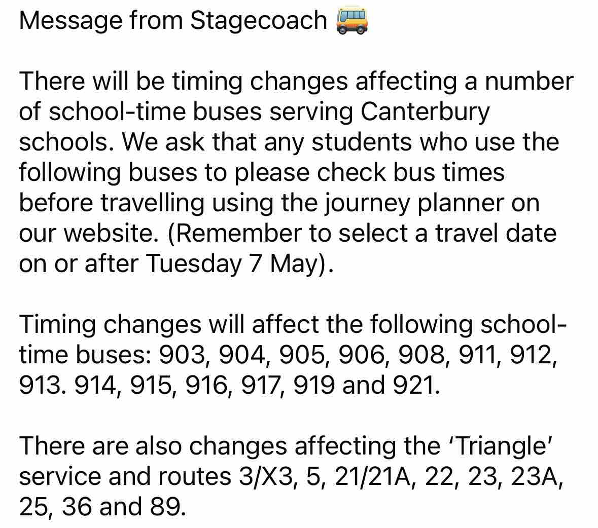 Message from Stagecoach 🚌 Full details also available here> stagecoachbus.com/promos-and-off…