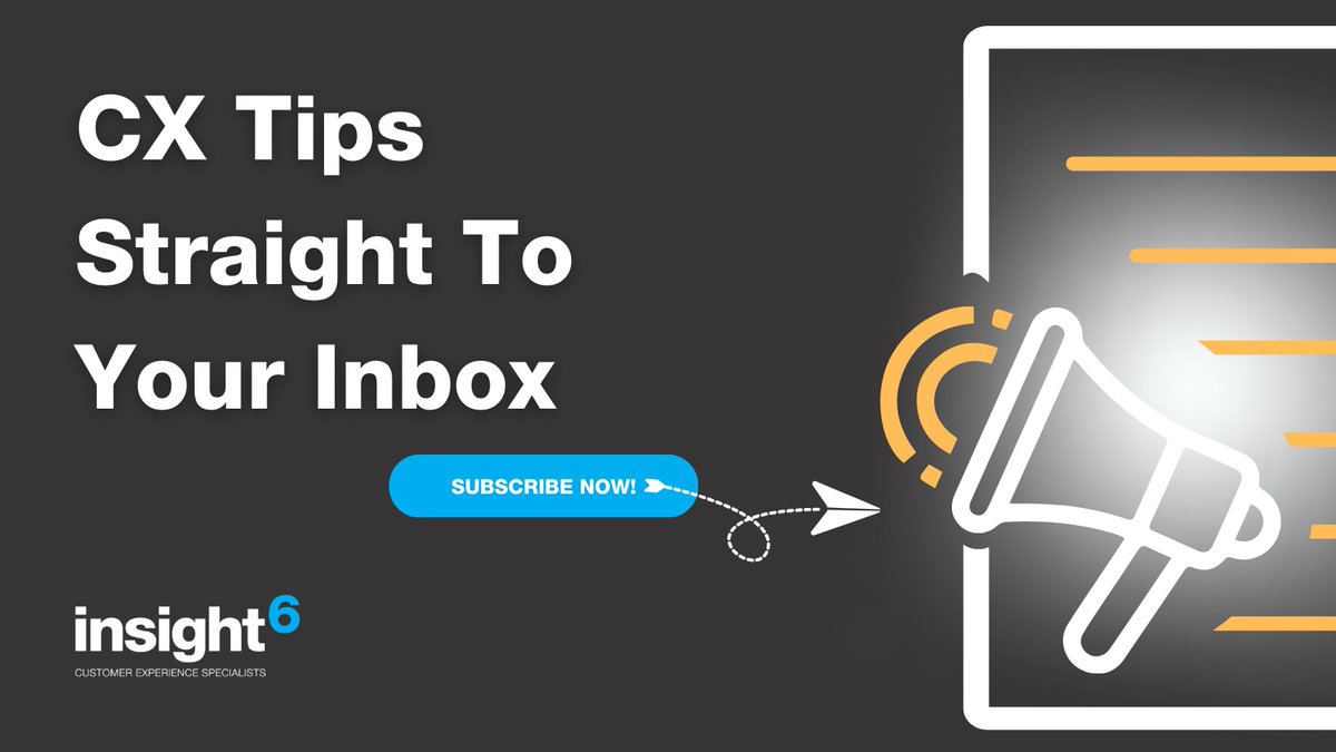 📩 Don't miss out on our monthly #CX Tips newsletter! Subscribe now - insight6.com/newsletter for the latest insights to enhance your #CustomerExperience.