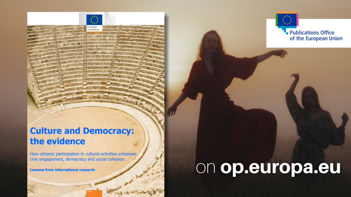 Culture is essential, and here's the proof: the latest report shows there is a concrete link between #democracy and #culture. Discover how cultural participation enhances civic engagement and democratic life at europa.eu/!6cBctR #InternationalDanceDay