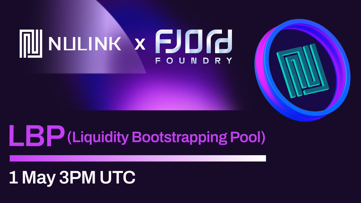 🚀 Teaser Alert: Excitement's building as we gear up for the NuLink LBP on Fjord. Are you ready to join us? #NuLinkLBP 🌟 NLK LBP Launch Imminent on @FjordFoundry (Curated by @bonsaicuration) Gear up for a liquidity evolution with NuLink – your portal to decentralized finance's…