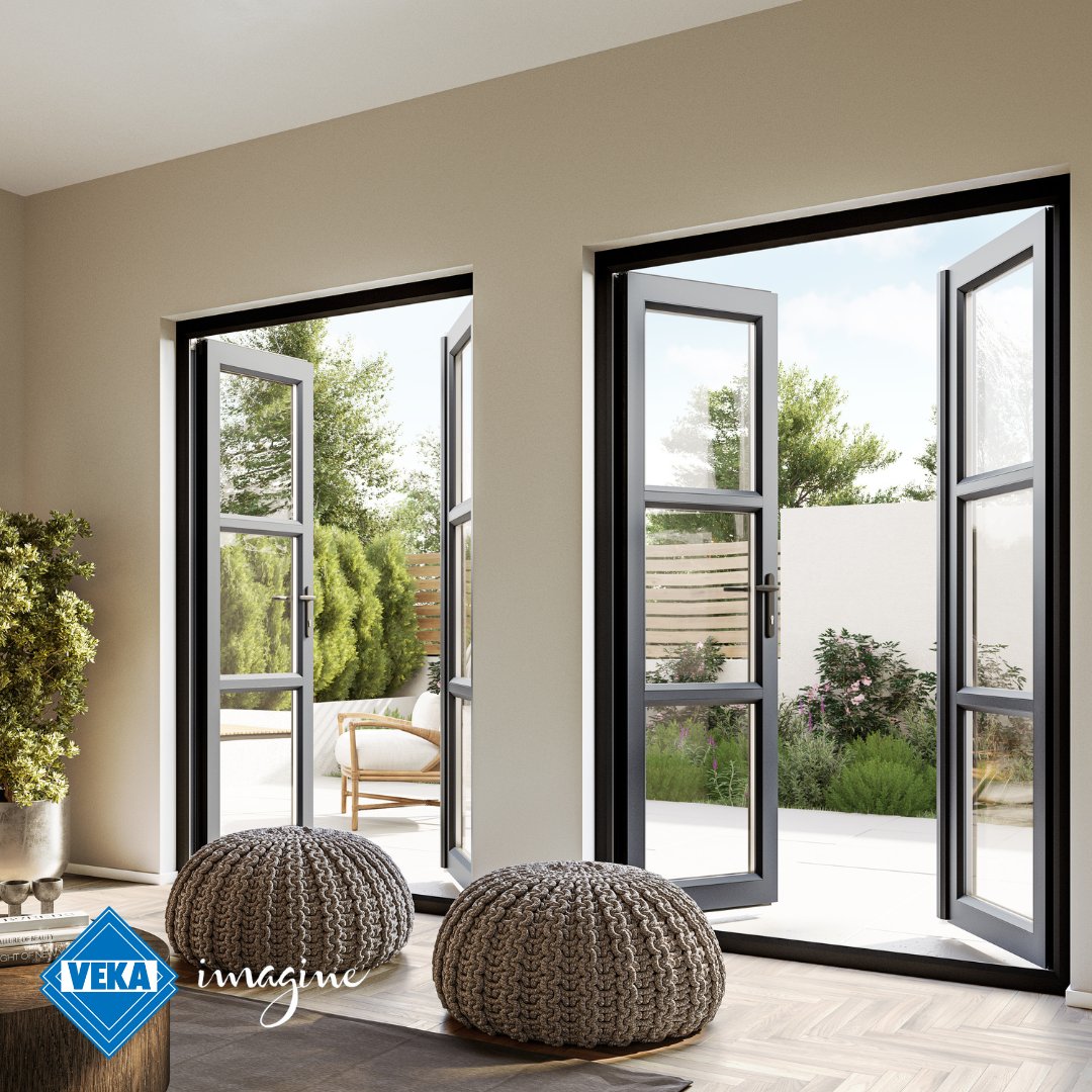 VEKA Imagine French doors give your customers the ability to completely customise their doors.

Including:
☀️ Single or double door style
☀️ A range of sidelight and fanlight combinations
☀️ A bevelled or sculptured frame
☀️ Double or triple glazed

⤵️
glazeritewindows.co.uk/trade/products…