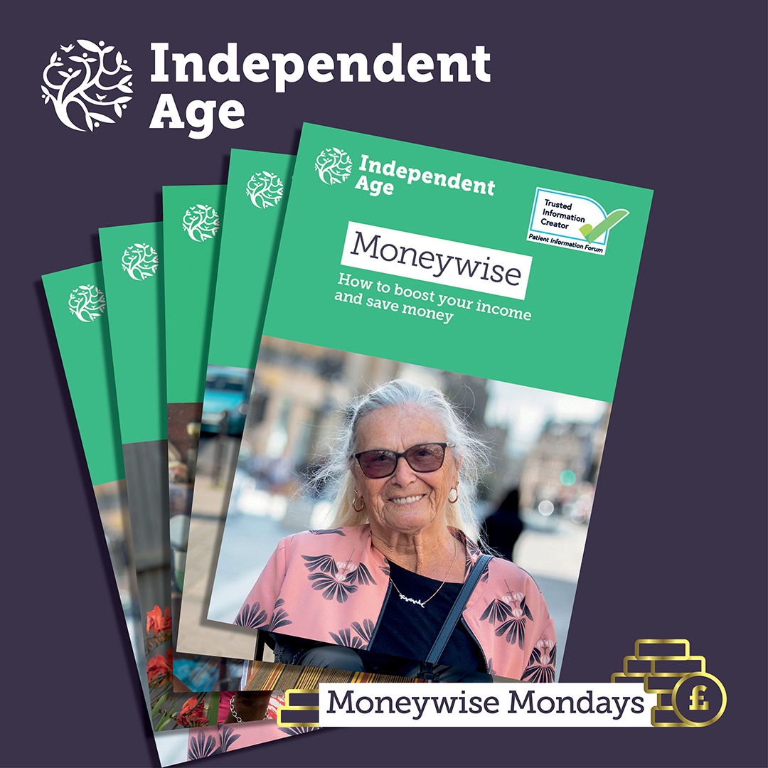 The #MoneywiseMonday series has been running for over a year now and we thought we'd go back to the guide that started it all. To read the Moneywise guide visit: independentage.org/get-advice/mon… You can also order via our free Helpline on 0800 319 6789 ☎️
