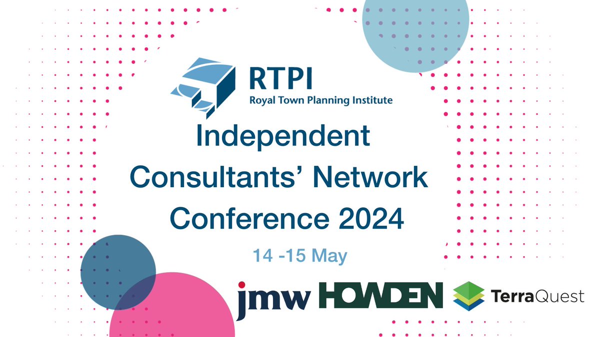 Calling all independent planning consultants: Don’t miss the opportunity to network with peers and discover the planning challenges and successes of Brighton at the upcoming Independent Consultants' Network Conference. Book your place now: rtpi.org.uk/events/2024/ma…