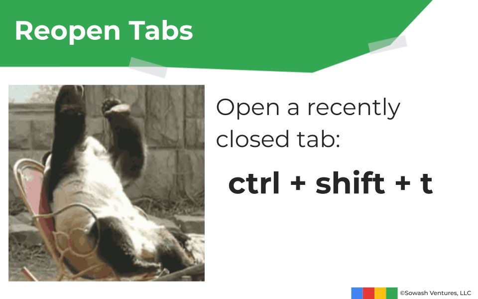 This keyboard shortcut will quickly re-open recently closed tabs.There's no substitute for engaging with your students. This feature provides extra support for students that are frequently off-task. #chromebookEDU #GoogleEDU #TeacherTips