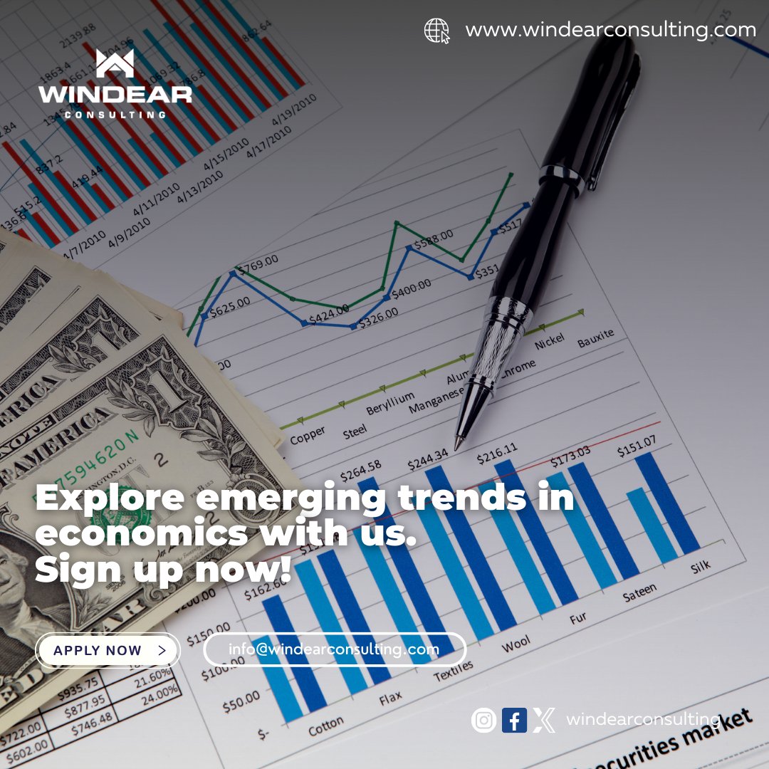 WindearCon's tweet image. Are you ready to shape the future of economics? Sign up to explore emerging trends and research opportunities! #FutureEconomics #ResearchLeadership #research #researchers #windearconsulting