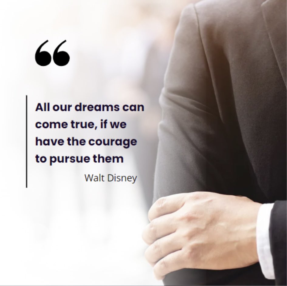 🌟 'All our dreams can come true, if we have the courage to pursue them.' ✨✨ Let's chase our dreams relentlessly this week and make them a reality! 💫
 
#WorldMillworkAlliance #WMA #MondayMotivation #DreamBig #CourageousPursuits 🌈🚀