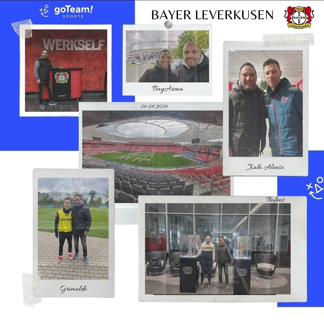 Dankeschön #BayerLeverkussen 

Fantástica experiencia para nuestro staff, que visitó el club y pudo ver trabajar al Primer Equipo y la Academia.

Felices de ver a #AlejandroGrimaldo en acción.

Suerte para el resto de la temporada.

#goteamsports