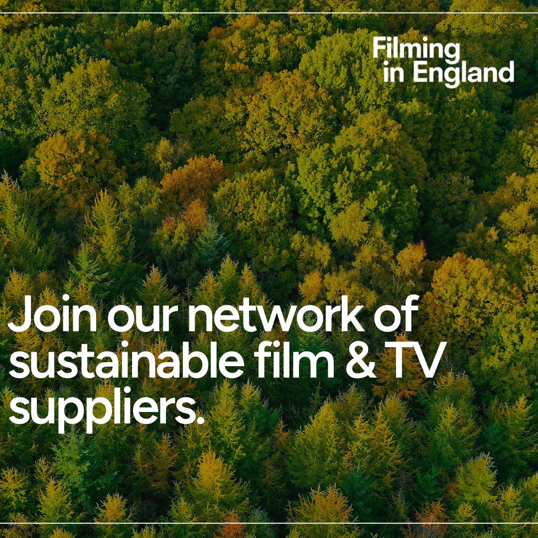 🌍 Are you a sustainable business or company? At Filming in England, we're always looking to grow our network of sustainable #filmandtv supply chain businesses! Register for free on our Supplier Directory to advertise to productions near you. 🔗 hubs.ly/Q02v31p-0