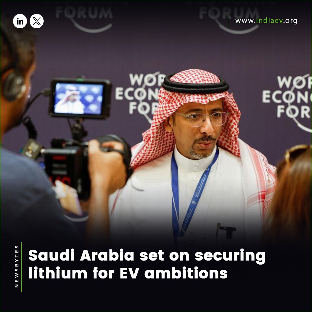 EIEVShow's tweet image. Saudi Arabia set on securing lithium for EV ambitions

 #SaudiEV #LithiumSupply #ElectricVehicleTech #EVIndustry #RenewableResources #SustainableEnergy #GlobalLithium #CleanTech #FutureMobility #EnergyTransition #GoGreen #GreenTech #IndiaEVShow #RenewableEnergy #EntrepreneurIndia