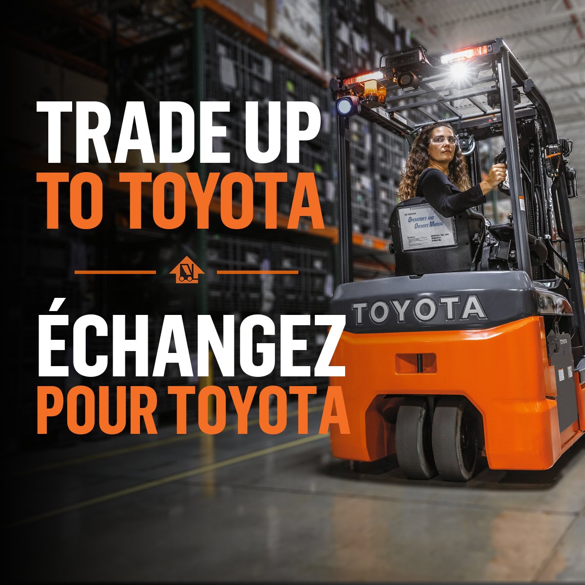 Rebates available now with trade-in!*
*Certain conditions apply. 
===== 
Rabais disponibles dès maintenant avec reprise!*
*Certaines conditions s'appliquent. 
- 
#Liftow #Toyota #forklift #trade #promo #chariotelevateur