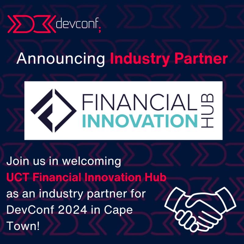 🚀 Excited to be sponsoring #DevConf Cape Town on May 9th! Looking forward to connecting with the software development community and sharing in a day full of innovation and learning. Join us to explore the future of tech! 🌐💻 

#DevConf2024 #FinHub