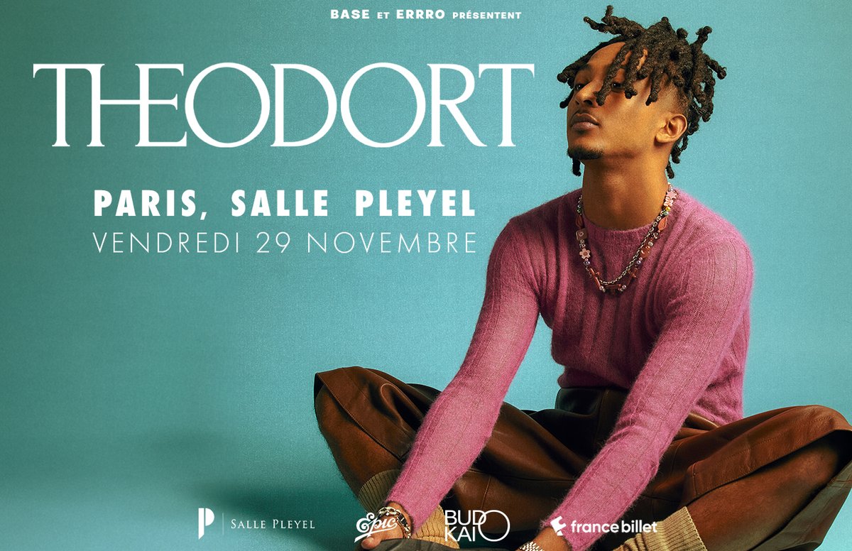 🎙️[ ANNONCE ]🎙️ Theodort débarque à la Salle Pleyel le 29 novembre 2024 pour vous présenter son premier album au style amapiano : #Imad (sortie le 24 mai) ! 🎶 🎫 MEV : 02/05 - 10H00 tinyurl.com/2vmn9msz