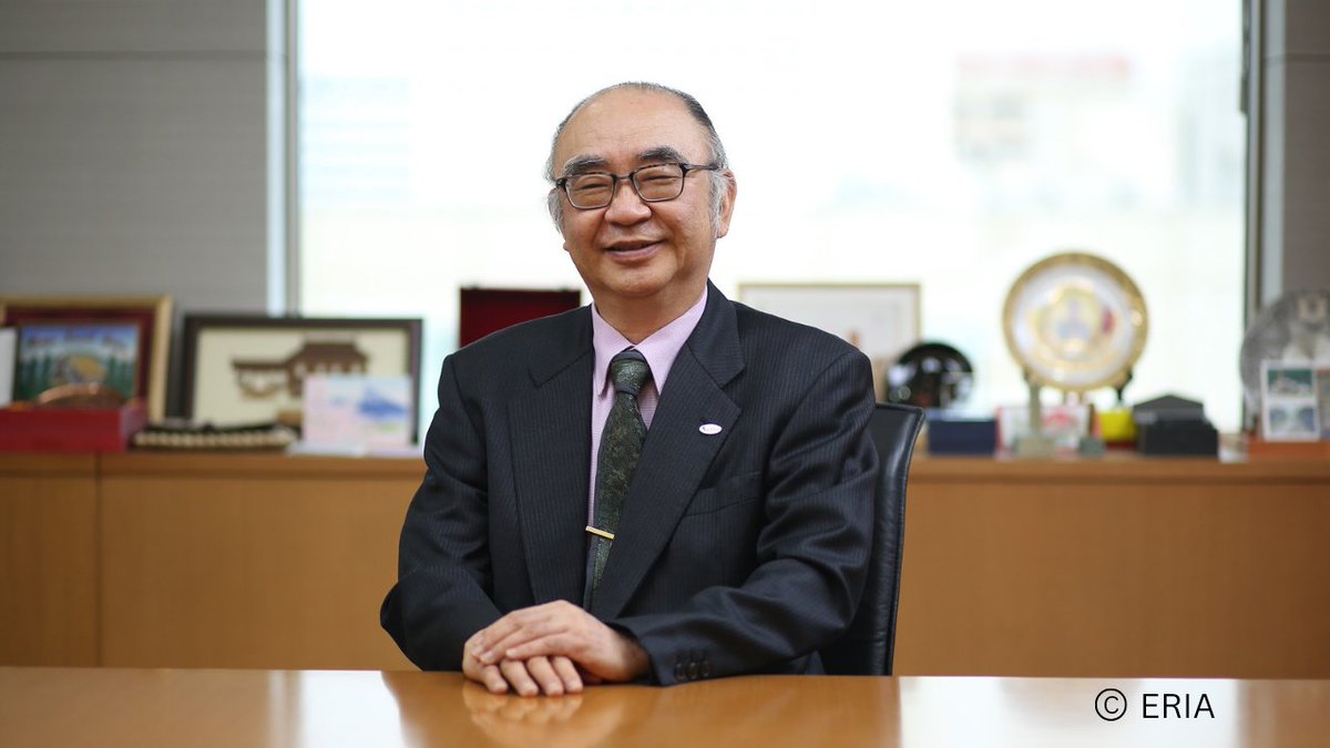 My congratulations🎉 to Former President of @ERIAorg Prof NISHIMURA Hidetoshi for having been conferred the Order of the Sacred Treasure, Gold Rays with Rosette! I deeply appreciate his immense contribution to economic development of #ASEAN and the region in cooperation with 🇯🇵.
