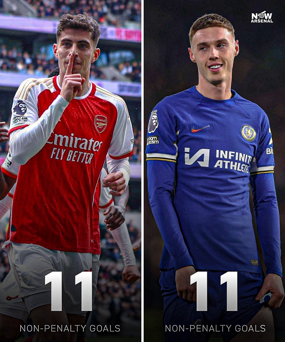 Kai Havertz has the same amount of non-penalty goals as Cole Palmer in the Premier League this season.

I prefer not to speak…👀