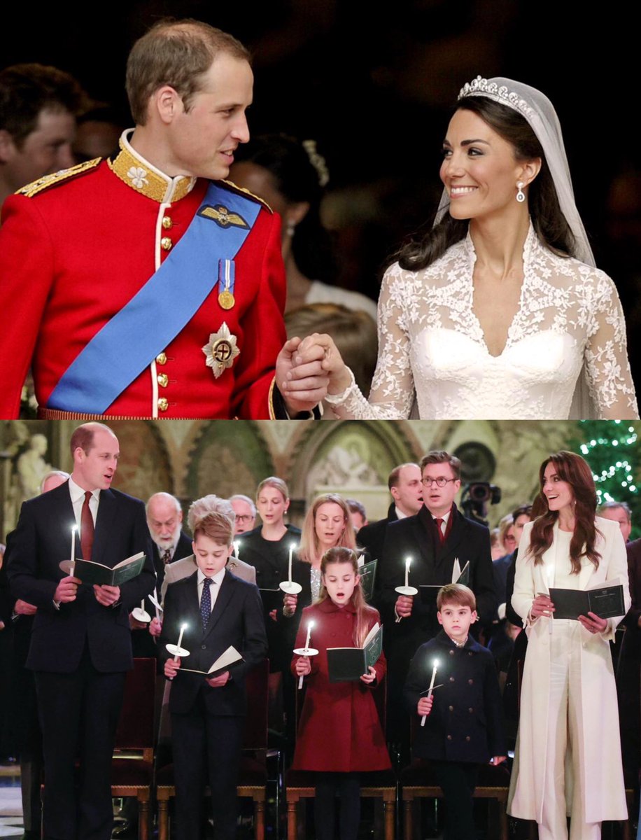 Then vs now! Happy 13th Wedding Anniversary to William and Catherine ❤️💍