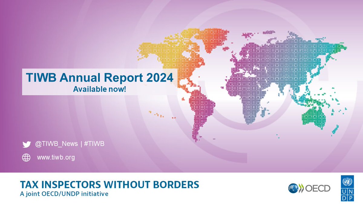 🌍 Discover how #TIWB is supporting developing countries through technical assistance programmes customized to address their needs in tax audit, #taxcrime, #AEOI, CbCR, VAT, GMT, and more.

🔗 Find out more ➡️ bit.ly/tiwb-2024