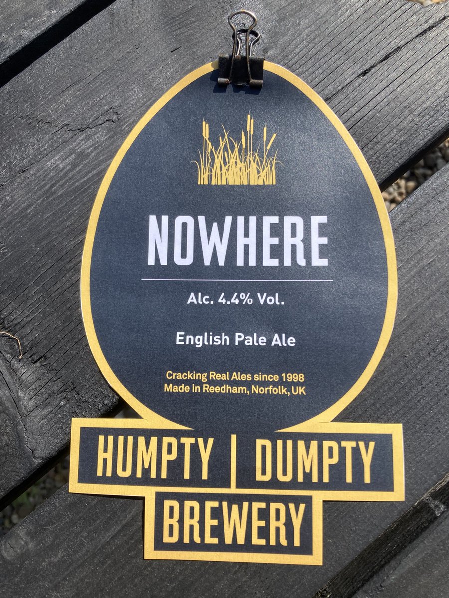 Our latest new beer: an all English hopped Pale Ale, with new Harlequin &amp; Olicana hops - fruity &amp; refreshing.  Why Nowhere? Why Not?! Named after an area of marshy land by the river Bure in neigbouring Acle here in the #norfolkbroads Broads #cheers 🍻