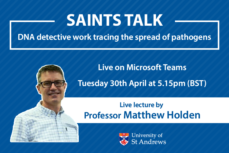 📢Calling all Medicine alumni! Join @Infection_StAnd Head Prof. Matthew Holden for his #SaintsTalk tomorrow. Prof. Holden will explore how whole genome sequencing has been used to trace the spread of pathogens, crucial for preventing outbreaks. Register👉bit.ly/3NC1vnz