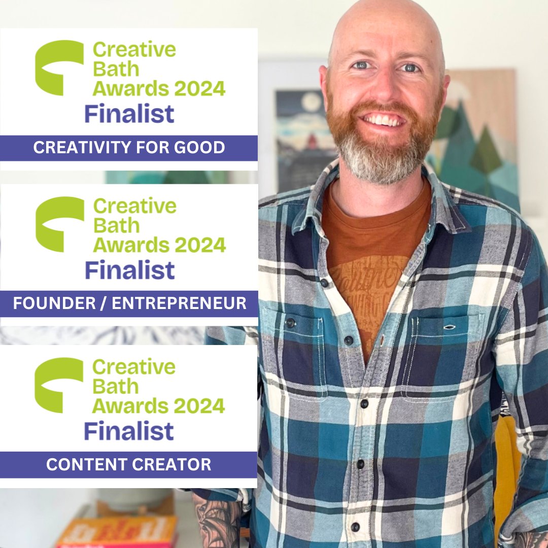 One, two, three ... can't quite believe it, but my little business with big ambitions, @2ndMountainUK, is up for a trio of @CreativeBath awards - including 'Content Creator' for the #GoodJourneysPod and #WrestlingLifePod! Exciting times! #creativebathawards