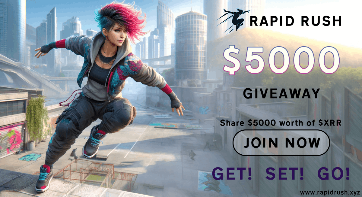 RapidRushXYZ's tweet photo. 🚨 #Airdrop Alert for #RapidRush fans! 🚨

🌟Dive into the action and get FREE $XRR tokens!
💰Ready to boost your gameplay and earn rewards? 

👉 Participate now: https://t.co/2IIDNw3AZa

📅 Hurry, limited time only! #CryptoGames #PlayToEarn #BlockchainGaming #NFTs #AirdropBot https://t.co/7xw395I42T