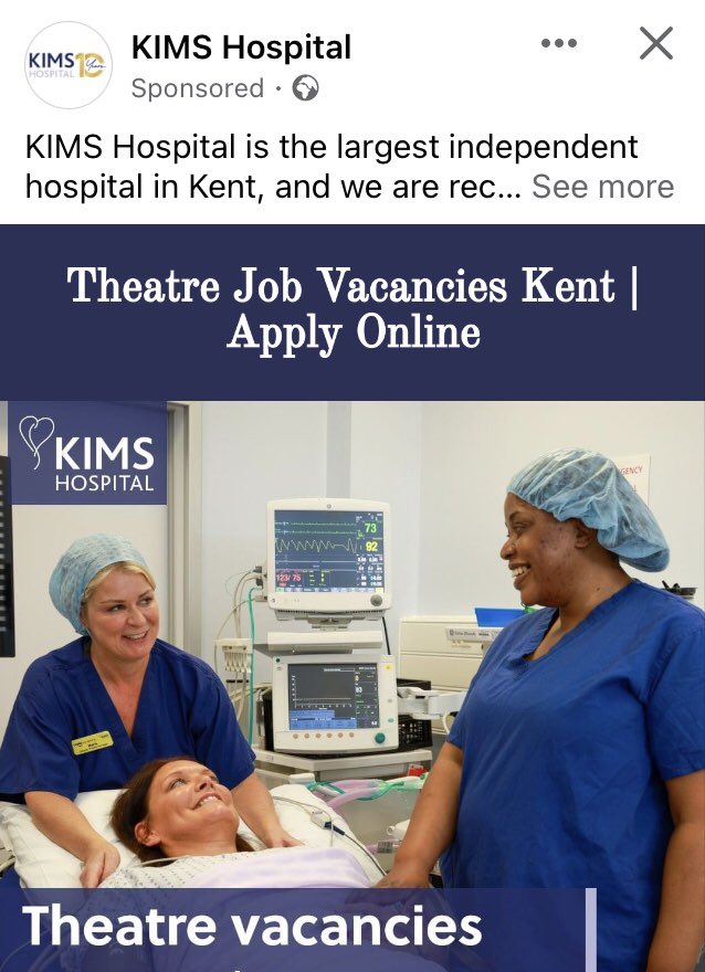 The things I volunteer for! It’s a great place to work though!  #TheatreVacancies #Maidstone #PrivateHealthcare