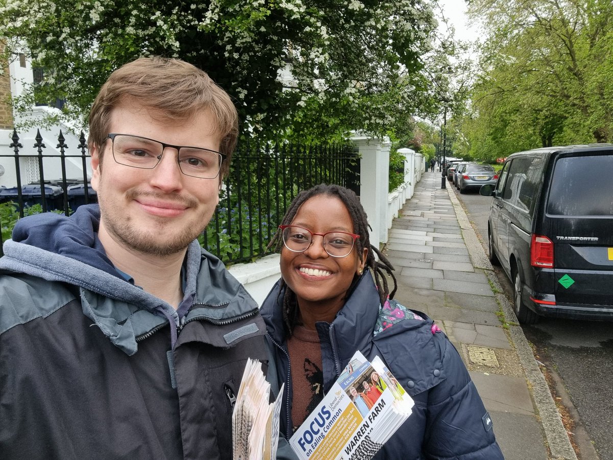 Delivering for @robblackie's mayoral campaign in Ealing Common! #LondonMayor #LondonElection