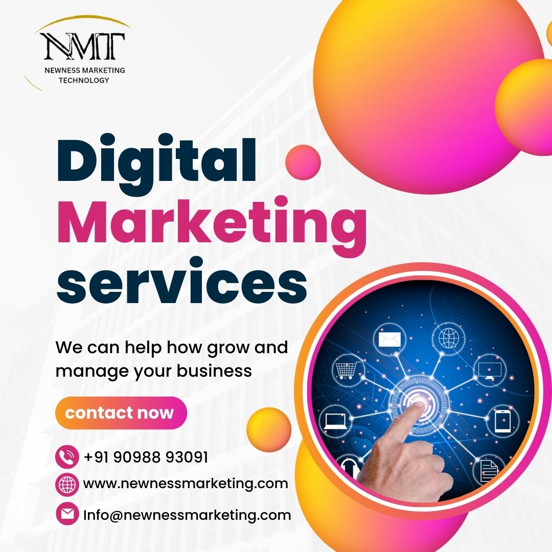 'Your digital marketing solution provider, powering your success in the digital world. Let's elevate your brand together! #DigitalMarketingExcellence #TrendingNow  #mumbai #DigitalMarketing #newnessmarketing #nmt
#likeforlikes
#SocialMediaMarketing
#OnlineAdvertising