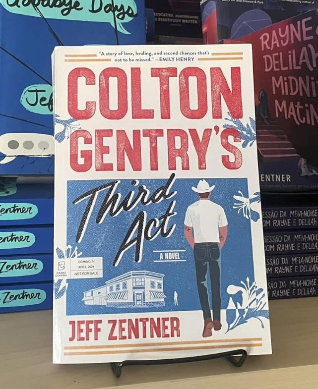 Congratulations, Jeff Zentner! This week, @jeffzentner’s new novel, COLTON GENTRY’S THIRD ACT, his first novel for adults, is finally here. Happy book birthday and welcome to the world!