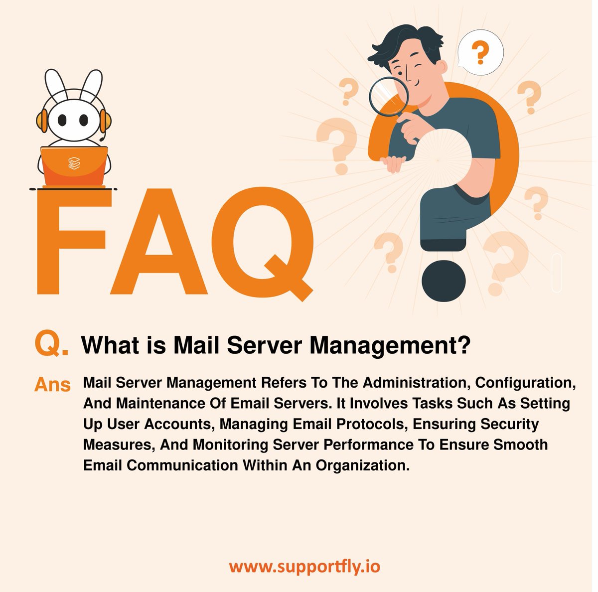 Ever wondered what mail server management entails? It's all about ensuring your communication stays smooth and secure. Trust SupportFly to manage your mail servers efficiently!
#mailserver #mailservermanagement #emailserver #server #servermanagement #supportfly #serversolutions