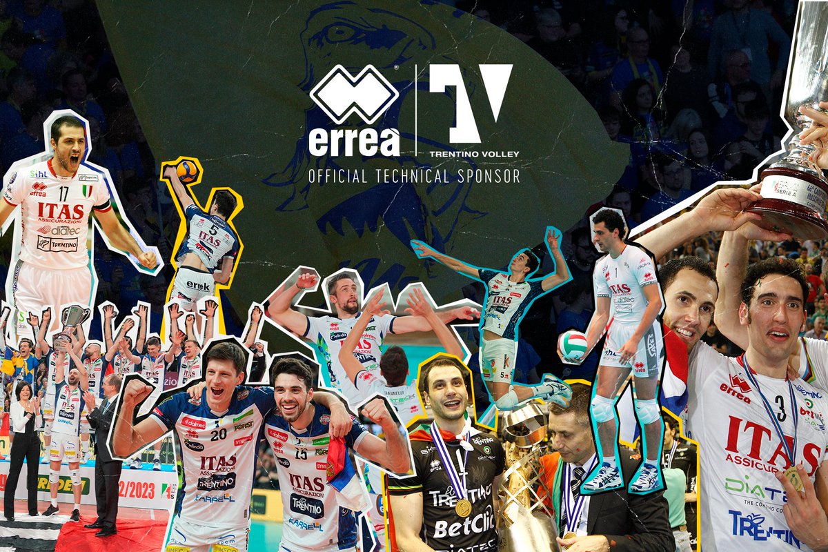 ✍🏻 @ErreaOfficial 🤝 @trentinovolley: ancora insieme fino al 2029! Siamo orgogliosi di rinnovare la partnership che ci lega al club gialloblù per altre cinque stagioni. Una collaborazione storica iniziata nel 2006 e che continua con passione e impegno. #ErreàSport