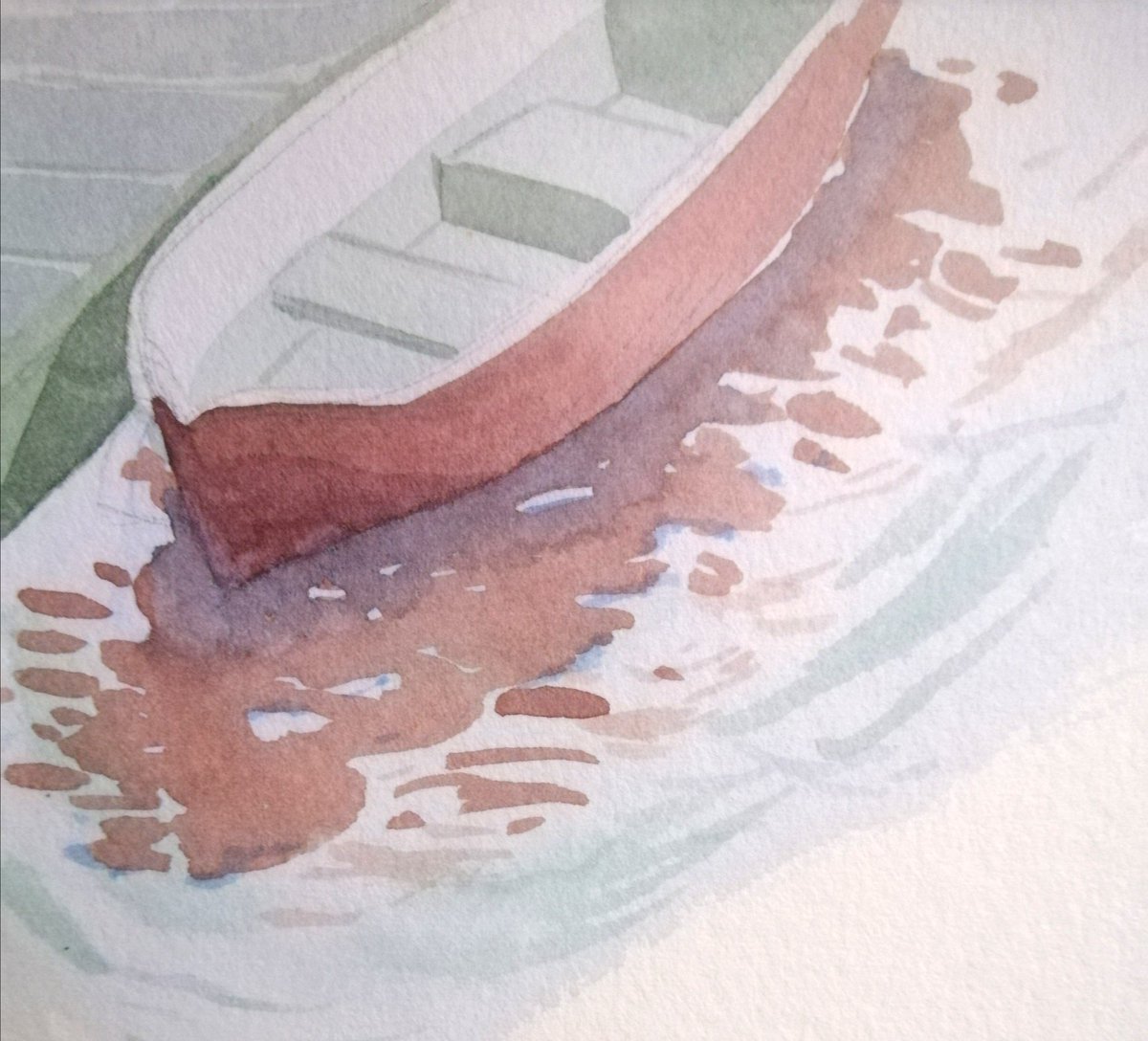 Painting a watercolor landscape is sth new to me