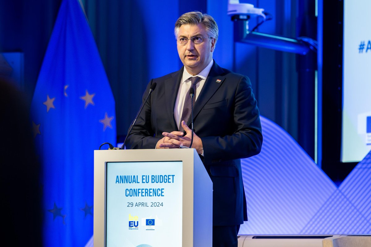 'Approaching the EU elections we need to be reminded of the European Union's founding fathers: EU is a continuous project. I believe the EU Budget is key to build on that message.' - @AndrejPlenkovic at the Annual #EUBudget Conference 2024