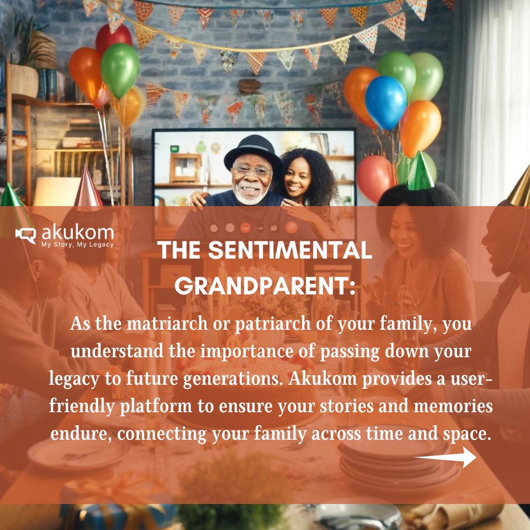 Akukom serves as a more organized platform for interacting with your family. 

It doesn’t just store your memories and stories; it presents them in a beautifully organized manner, making it a breeze to relive and cherish your most precious moments. 

#Akukom #FamilyMemories