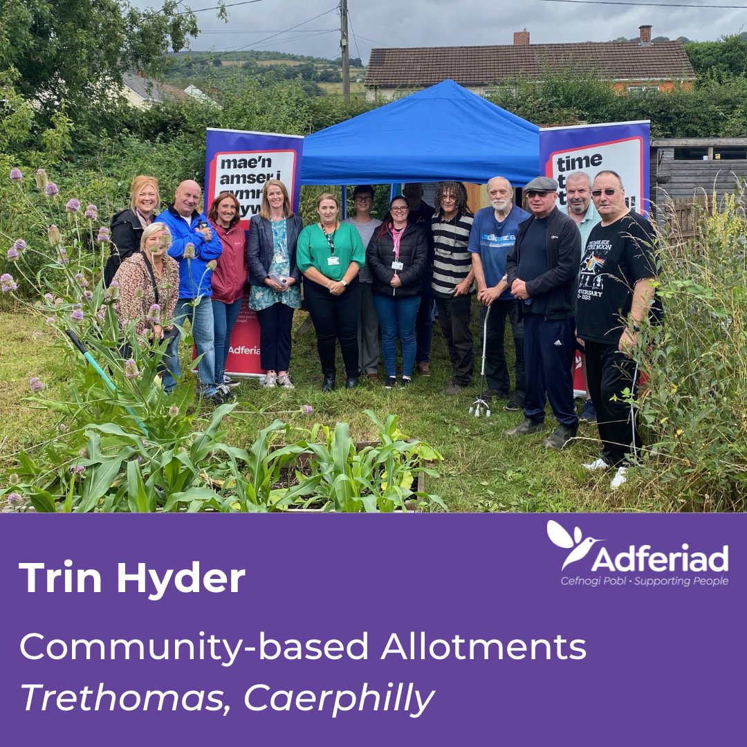 Spotlight on Trin Hyder for #NationalGardeningWeek 🌿 Trin Hyder is a community-based allotment project that supports people in the Caerphilly area to maintain good mental health and improve their wellbeing through horticulture, woodwork, upcycling and a healthy diet. ✨