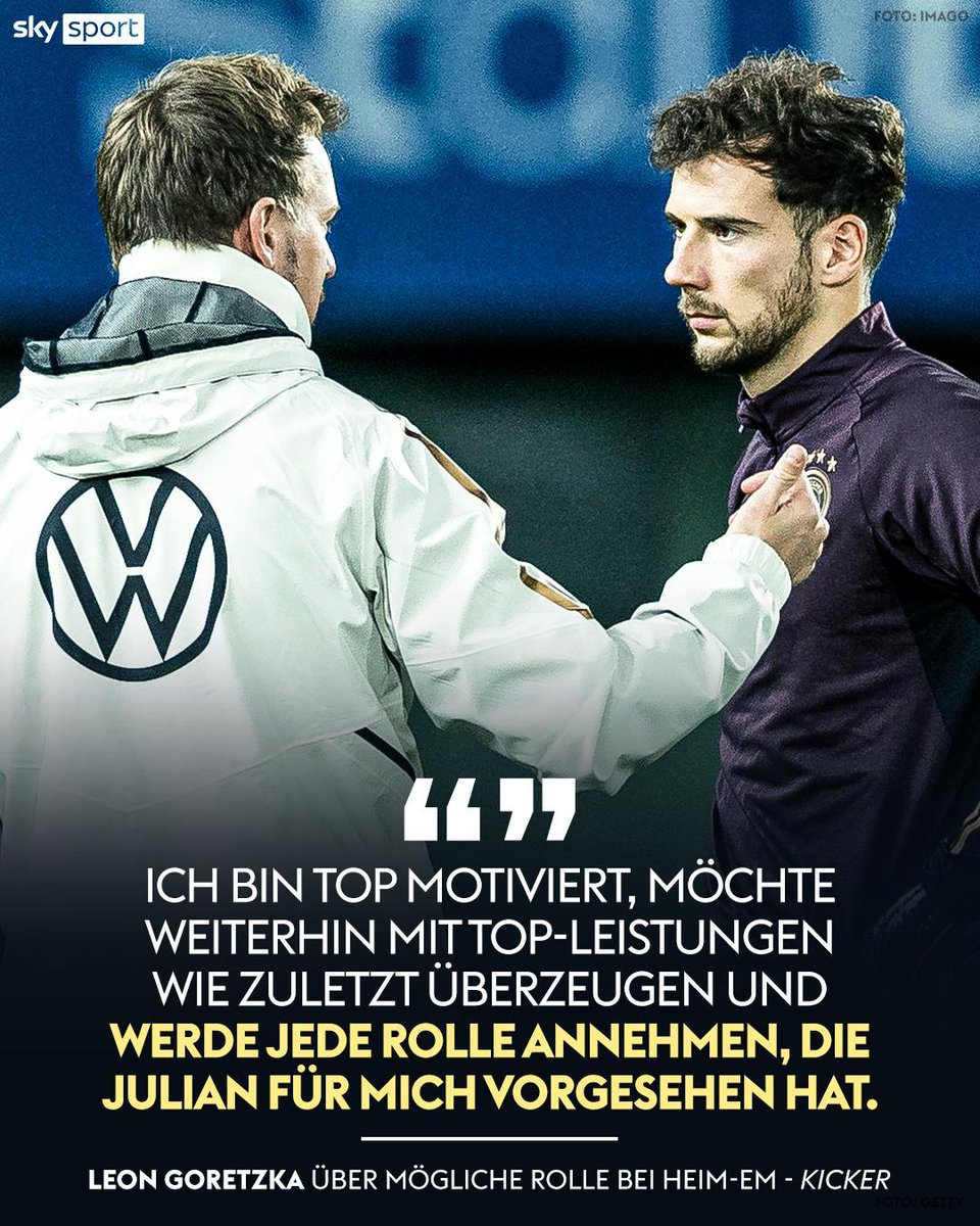 'Gemeinsam können wir viel erreichen, da bin ich mir sicher', so der Bayern-Star weiter!🇩🇪🔥 #Goretzka ist motiviert und für jede Rolle bereit!👏

#SkySport #DFB