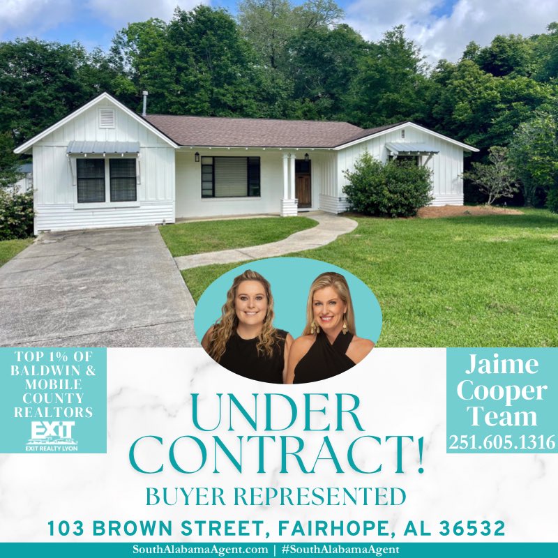 Excited for our clients who are under contract on this Fairhope house!🏡

#Realtor #SouthAlabamaAgent  #BaldwinCounty  #BuyWithJaime #BaldwinRealtors #fairhopealabamaliving #fairhopealabama #undercontract #buyerrepresented #buyeragency 
LC: Baldwin County Properties, LLC