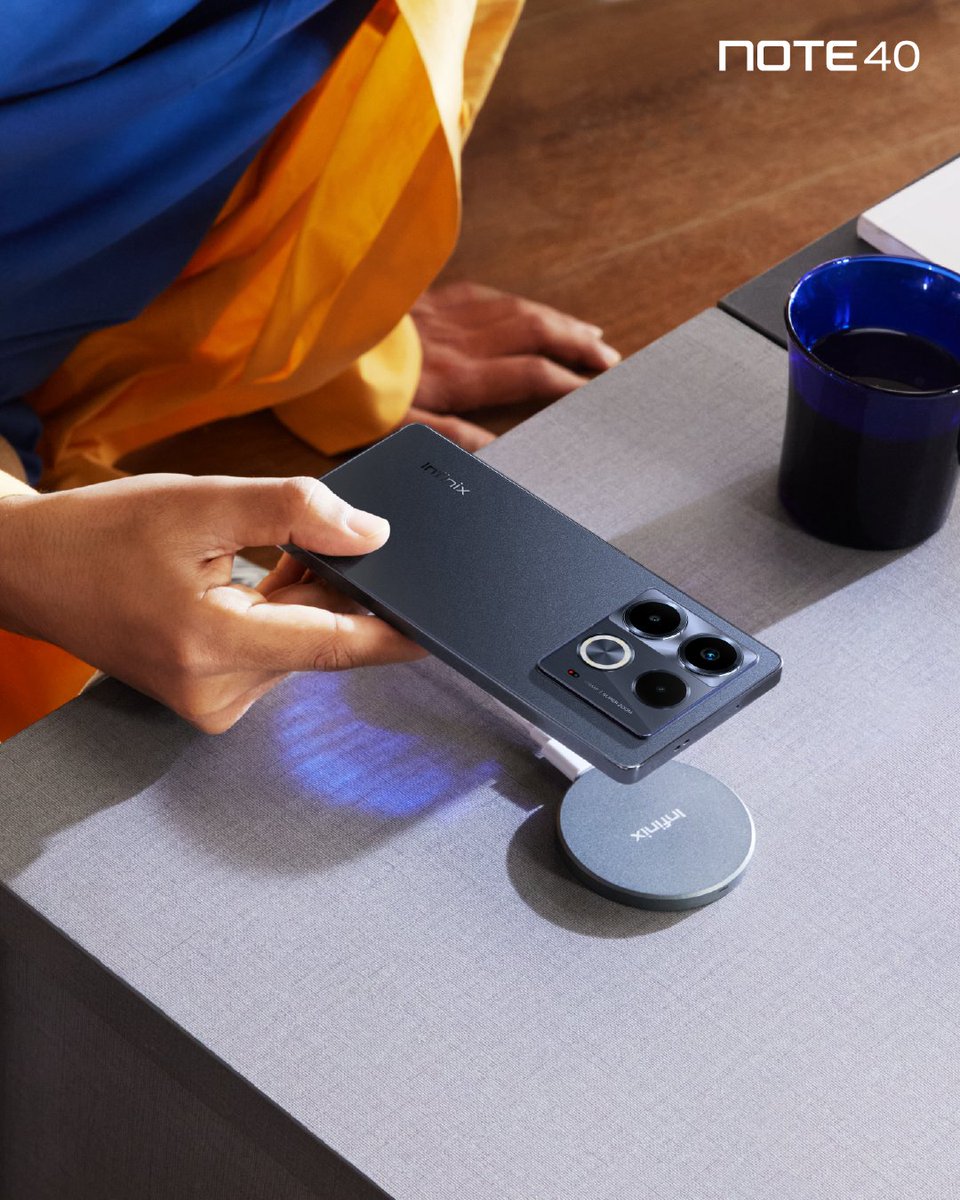 Cette nouvelle semaine est une occasion de vous offrir un smartphone de la série NOTE 40 et de profiter de l'aisance de la charge sans fil 😎😎

Bonne semaine à tous et à toutes !

#Infinix #Note40Series #ChargeSansLimite