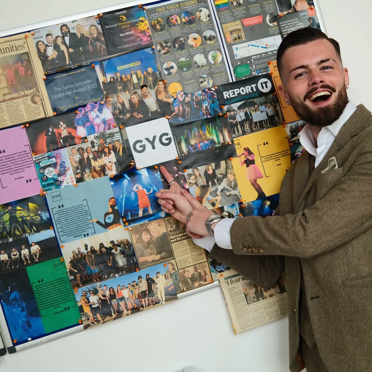 Look who has just popped in to see us fresh from @bgt and @gmb The team are immensely proud of our @harrisonpettman what a ⭐ From joining us and performing at GYG in 2017, to working with us in 2020 and helping fellow young people master the stage, Now to take over the world