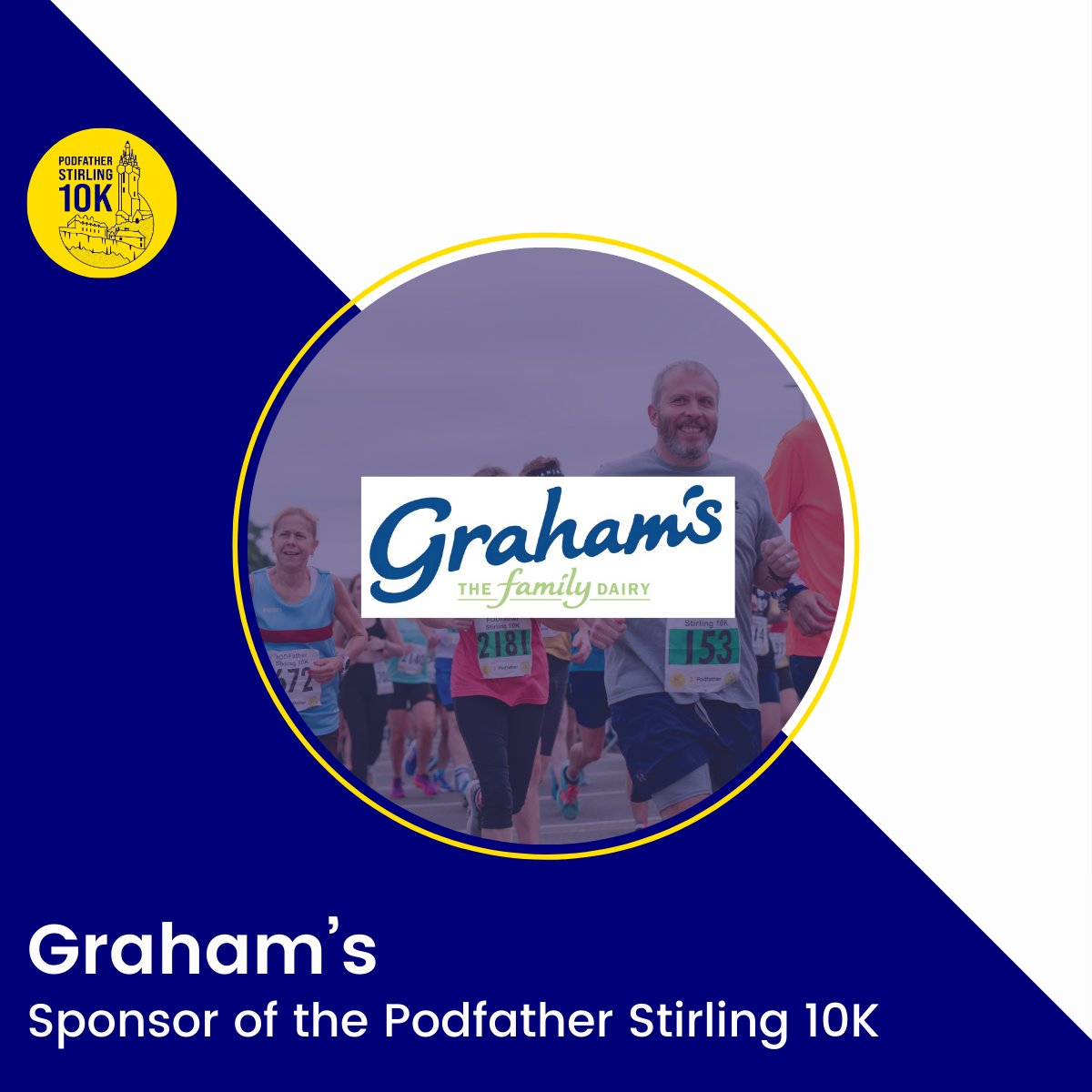 We’re proudly partnering with @GrahamsDairy, fuelling our runners with the finest dairy products after the finish line #grahamsdairy  #ukrunchat #scottishrunning #scottishrunner #scottishrunningguide #scottishathletics #scottish10k #stirling10k