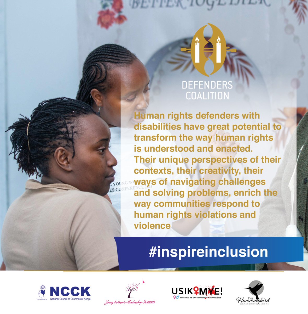 Let's all learn to be problem solvers through navigating challengs and be our own warrios Hello all, Help to amplify our message by using the above material @wanjaah @THGCenterKe
@thgcenterke
@defenderske
@ncckkenya
@ywli_info
@usikimye
#inspireinclusion