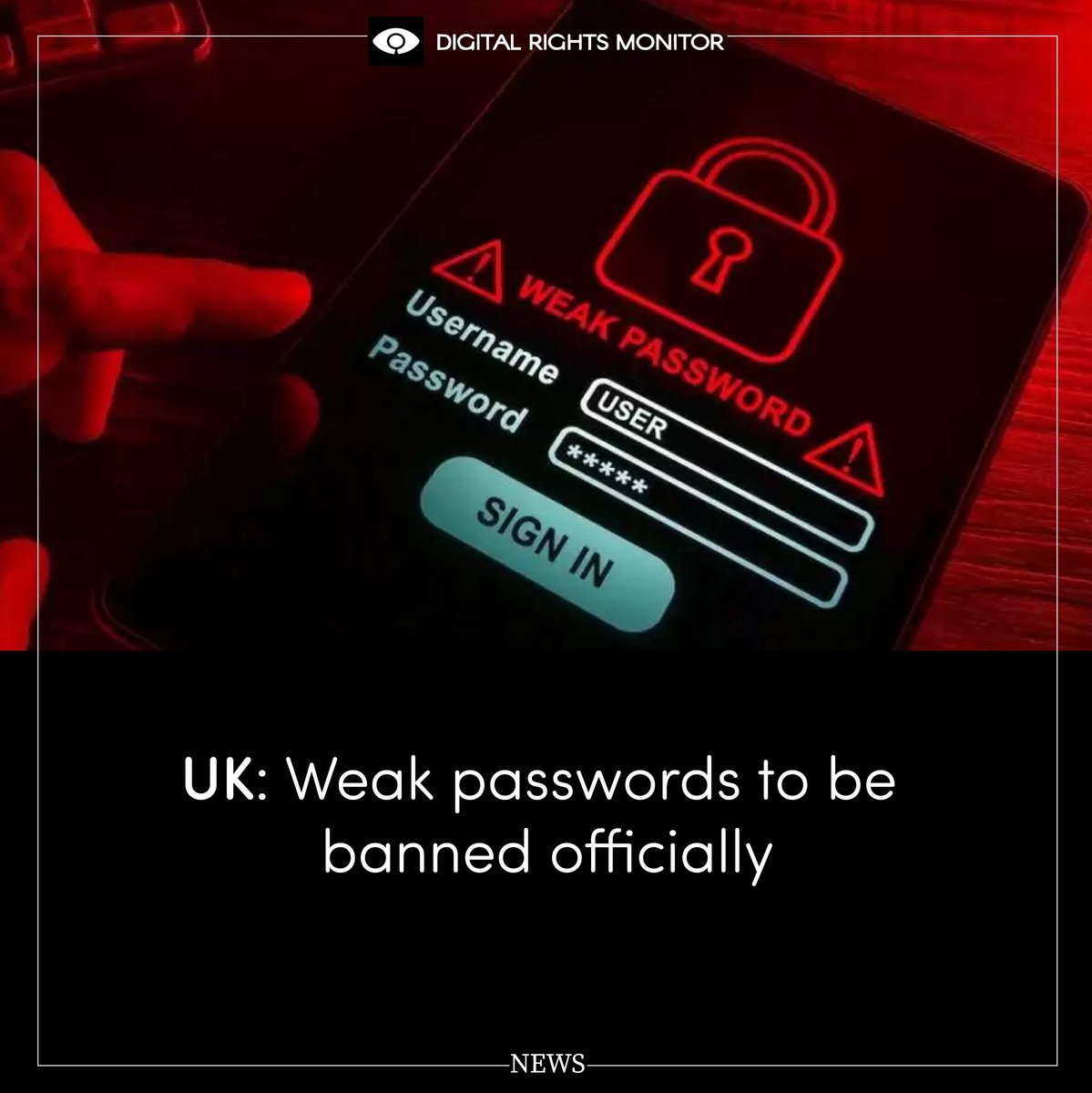 'Manufacturers will be banned from having weak, easily guessable default passwords like 'admin' or '12345' and if there is a common password the user will be promoted to change it on start-up,' says govt. Read: digitalrightsmonitor.pk/uk-devices-wit…