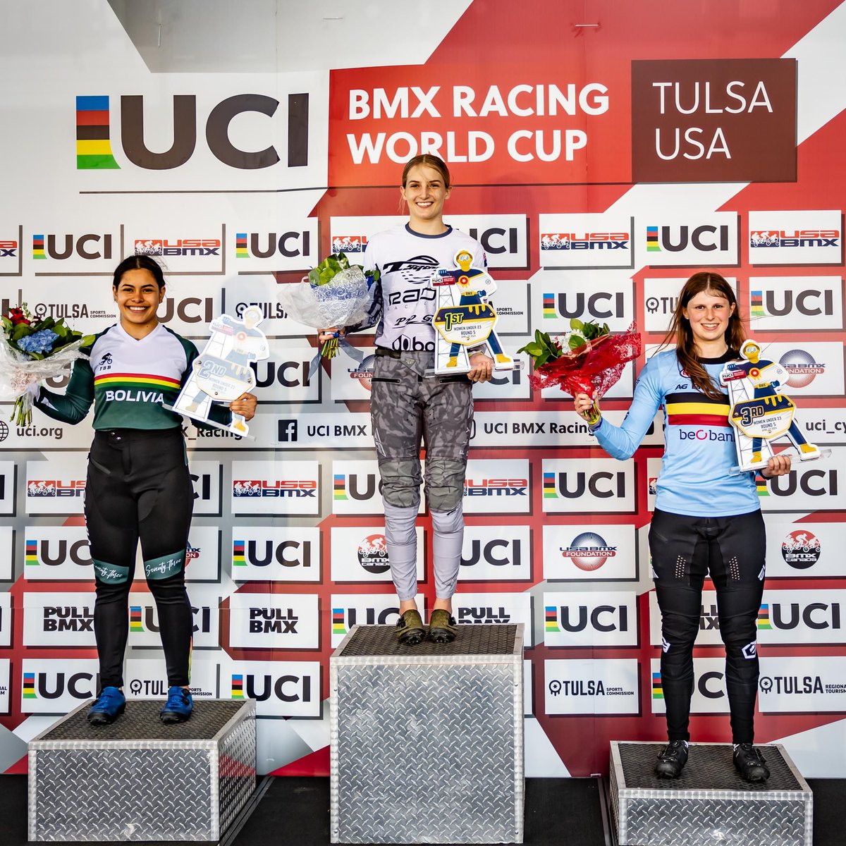 A great end of our 2024 @UCI_BMX_Racing World Cup campaign! With a final for Women U23 Aiko Gommers in round 6 (6th) & a 3rd and 4th place for Women U23 Valerie Vossen we can look back at a successful race weekend in Tulsa 🇺🇸 🔥 #BMXRacingWC