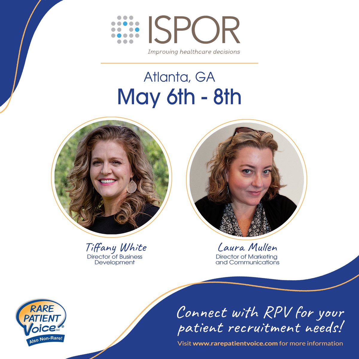 Visit us next week in booth #700 to learn how RPV can connect you with patients and family caregivers for research studies! Learn more about #ISPOR and register now: ispor.org/conferences-ed…