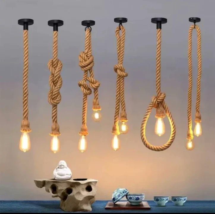 Single head Vintage hemp rope light. Industrial.
1M - Ksh 1,200.
1.5M - Ksh 1,500.
Delivery and installation available within Nairobi at a fee.
Call/text/WhatsApp 0721275514.

#homelighting 
#ropelight 
#vintagelighting 
#hempropelights