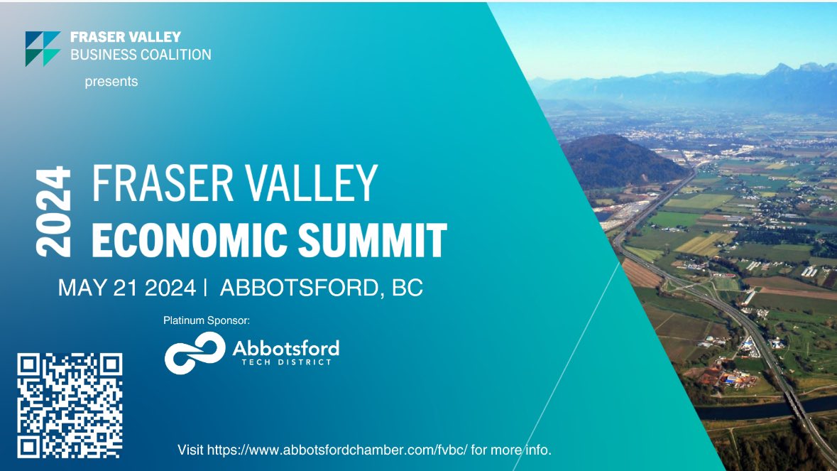One more day for early registration to the FV Economic Summit! Join leaders from across the region and hear from keynote speaker @KenPeacock14 of @BizCouncilBC as we kick off a day of learning, and prioritizing the future of the FV economy. abbotsfordchamber.com/fvbc