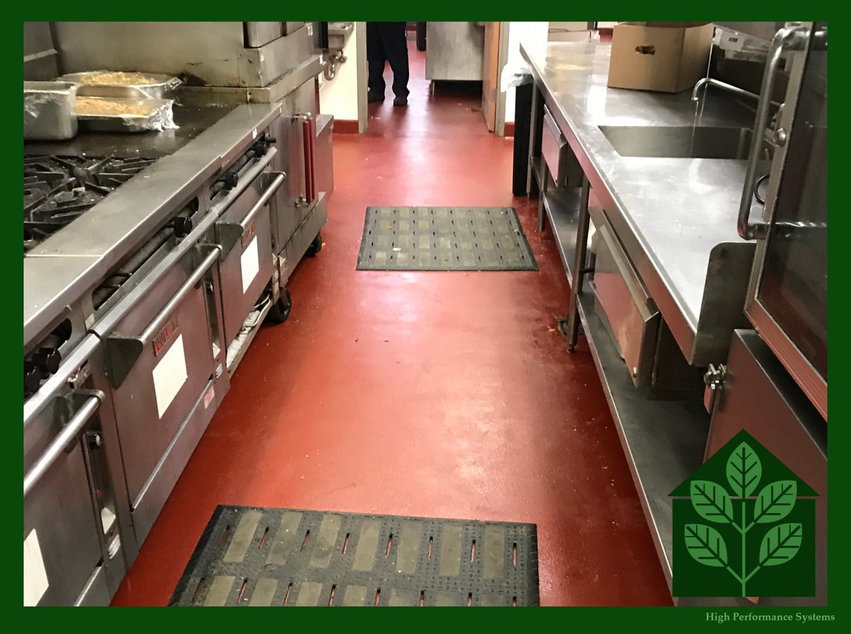 #ResinousFlooring offers many benefits in Commercial and Industrial Kitchens. High Performance Systems has vast experience installing Seamless Flooring Systems that are food-grade approved, washable, and slip-resistant. highperformancesystems.com/commercial-epo… #epoxyflooring #CommercialKitchen