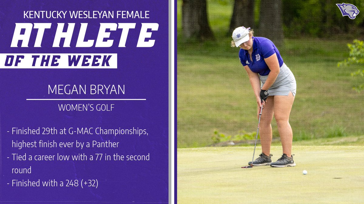 Your Kentucky Wesleyan Female Athlete of the Week 🐾 #OneTeamWesleyan | #ForTheW