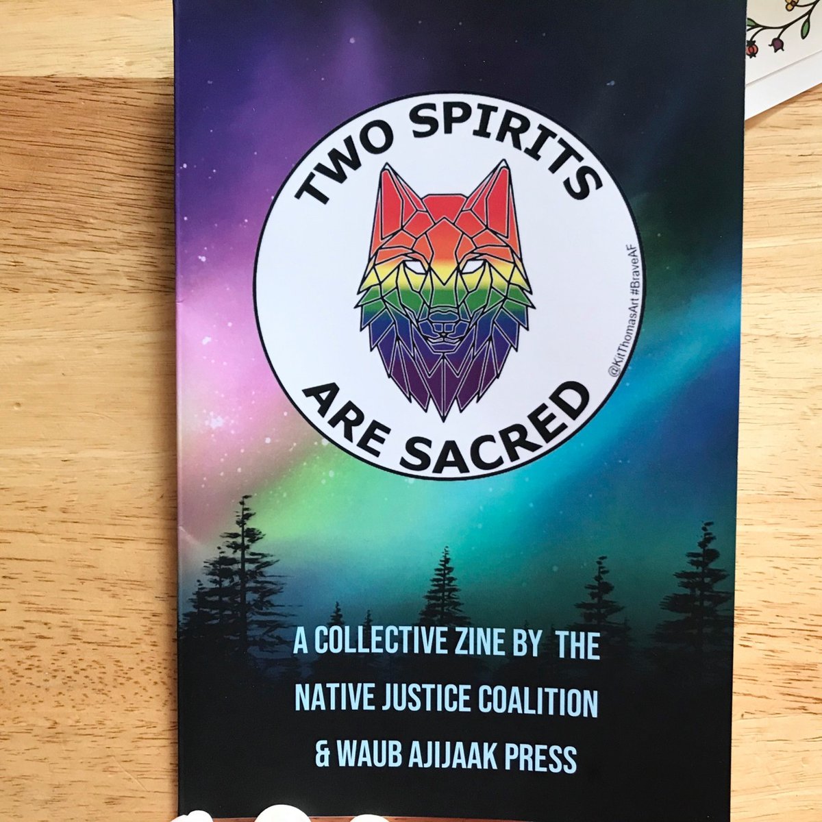 few years ago, Two Spirits Are Sacred - A Collective Zine by The Native Justice Coalition & Waub Ajijaak Press mailed me a copy of the issue in which my poem ’ 2 Spirits Are Also Sacred Beings ’ was published  Good Memories!