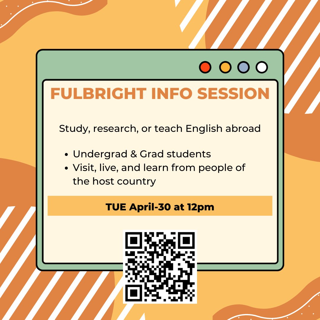 TOMORROW!! If you've ever wanted to go abroad to live and learn from different countries and cultures, the Fulbright could be for you! Open to Undergrad and Grad students. Connect with us to learn more! Questions? Email pgfs@gmu.edu for help @MasonGradLife @MasonGradEd