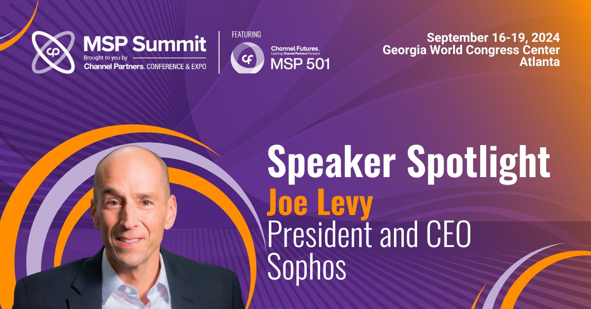 Hear from Joe Levy ( @chiesennegs ), CEO of @Sophos this September on the keynote stage at #MSPSummit! Learn more. >> spr.ly/6012j641o #MSPSummit #ManagedServiceProviders #Atlanta